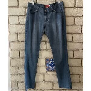 HIP Jeans Women’s Size 9 Blue Denim Slim Skinny Jeans Embroider Pockets